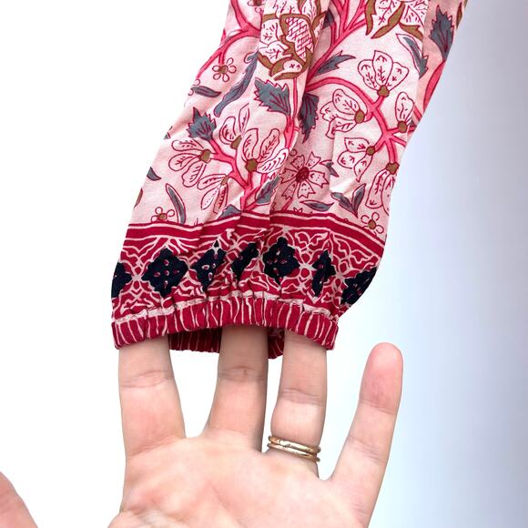 Natalie Martin Elisha Midi Dress Pink Dahlia Boho Maxi Long Extra Small XS - Picture 5 of 9